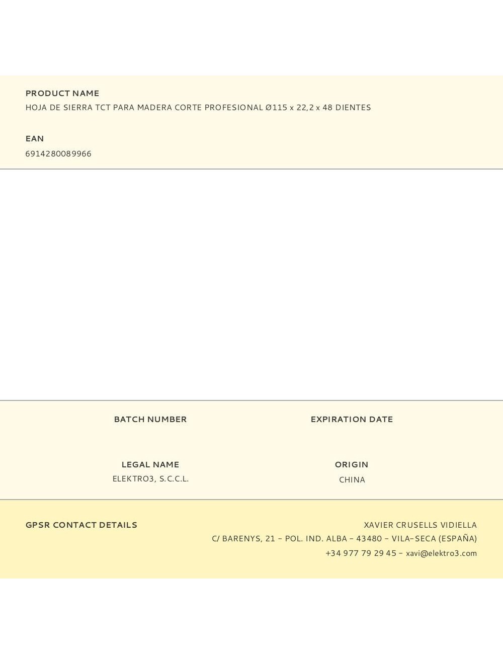 Disco de sierra circular tct para madera, profi, ø115 x 22,2 mm x 48 dientes