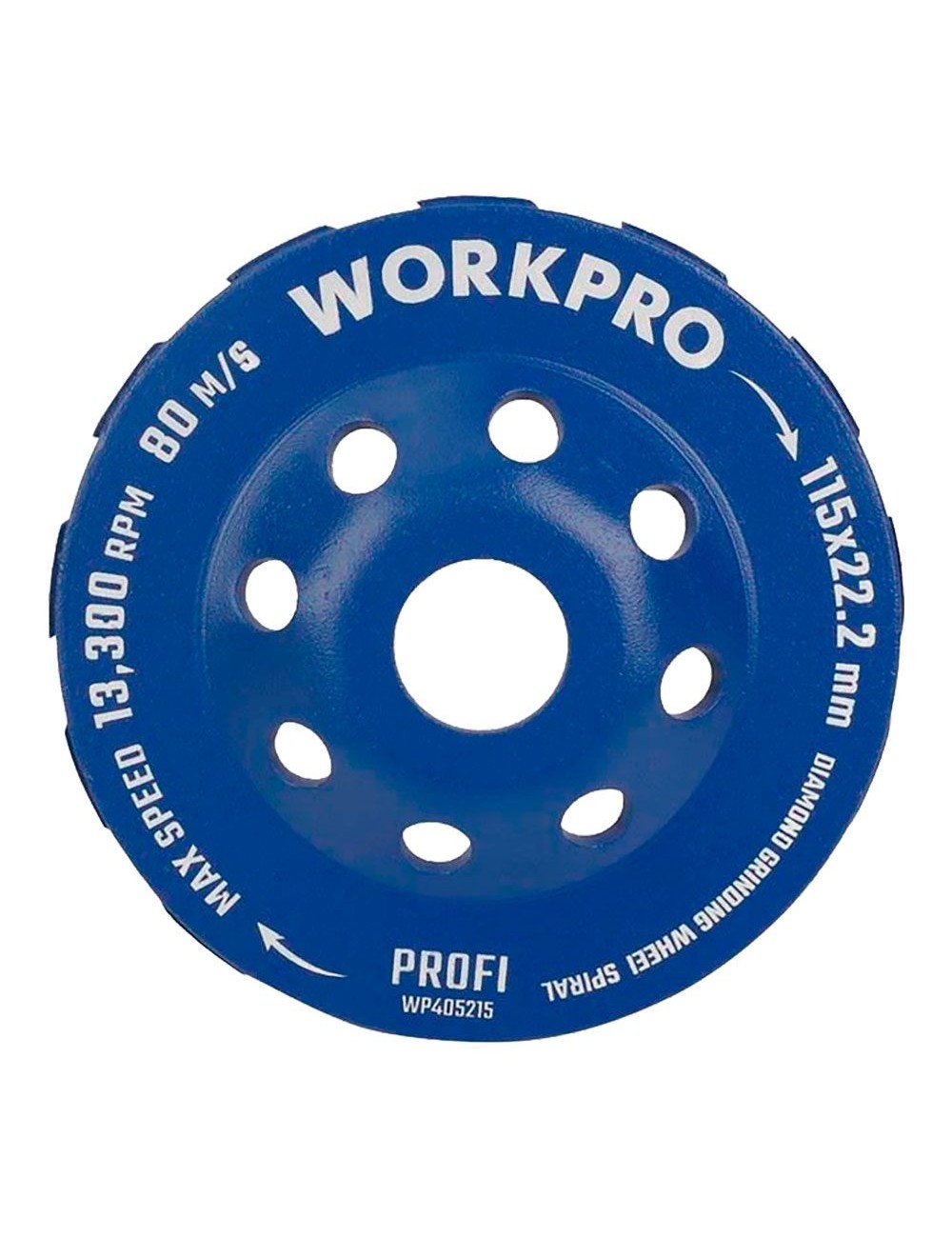 Muela copa diamantada hormigón profi ø115 x 22,2 mm