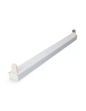 Regleta t8 especial para tubo led de 60 cm, blanca, 620 x 34 x 16 mm
