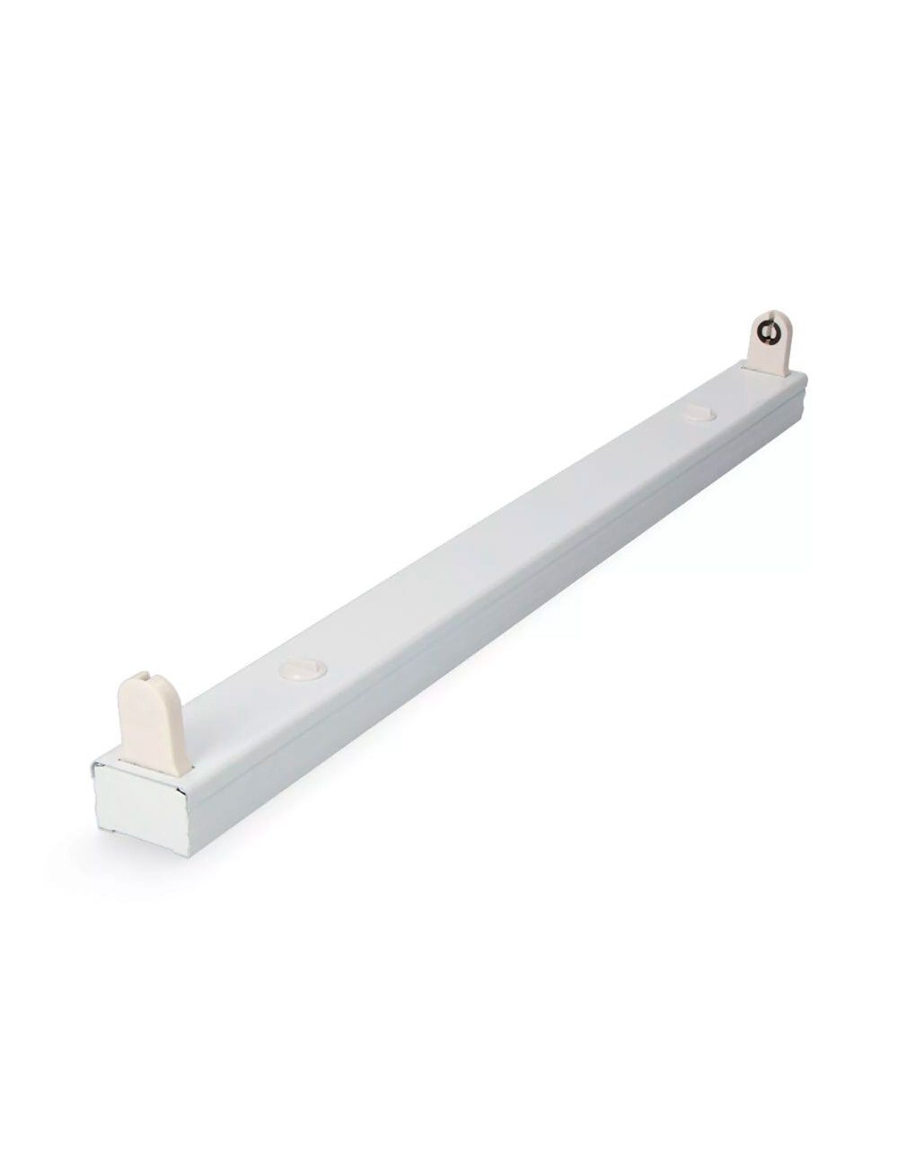 Regleta t8 especial para tubo led de 60 cm, blanca, 620 x 34 x 16 mm