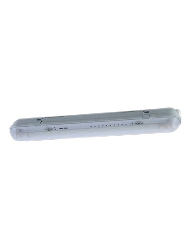 Pantalla estanca para 1 tubo led 60 cm, blanca, ip65, 660 x 85 x 94 mm