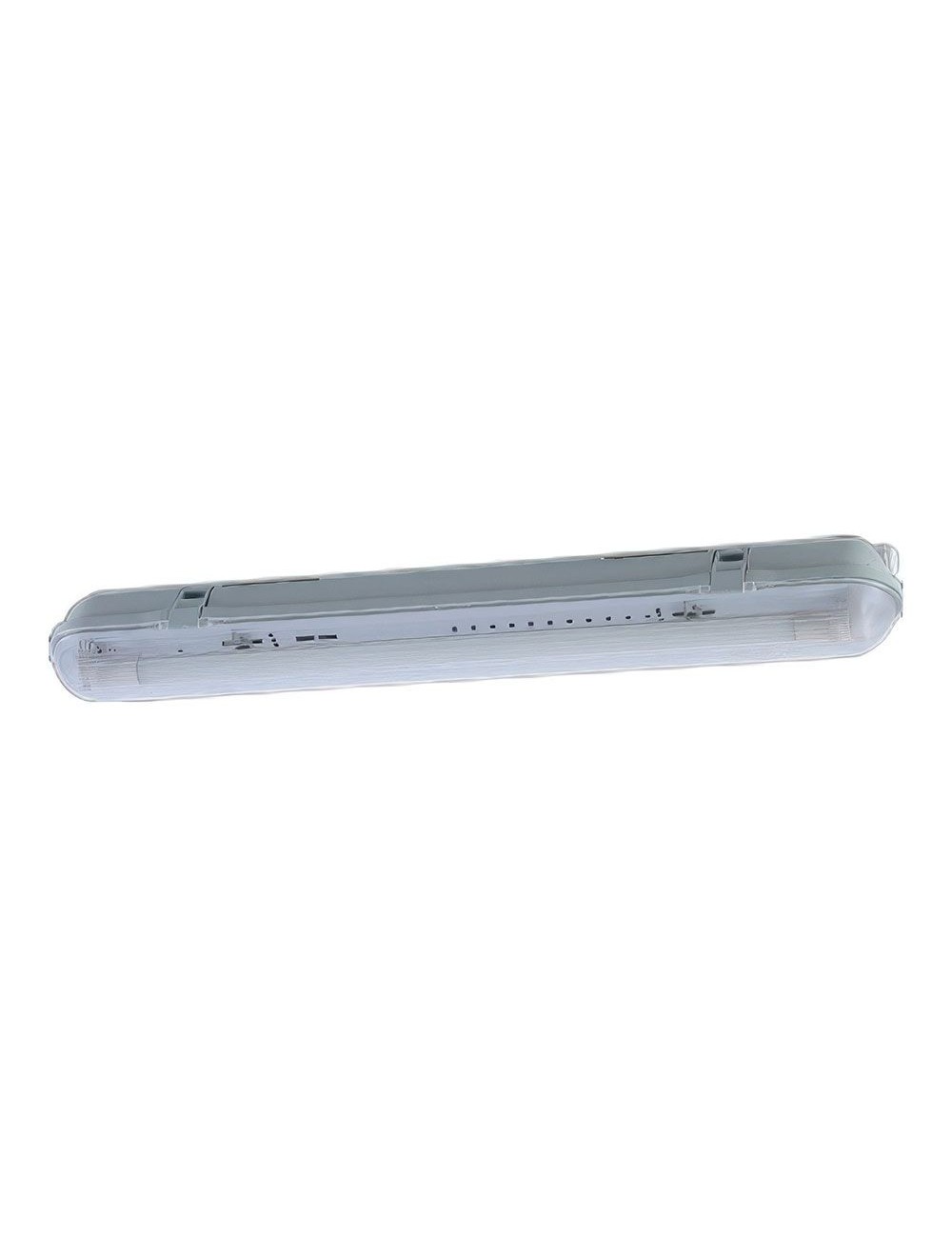 Pantalla estanca para 1 tubo led 60 cm, blanca, ip65, 660 x 85 x 94 mm