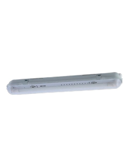 Pantalla estanca para 1 tubo led 60 cm, blanca, ip65, 660 x 85 x 94 mm