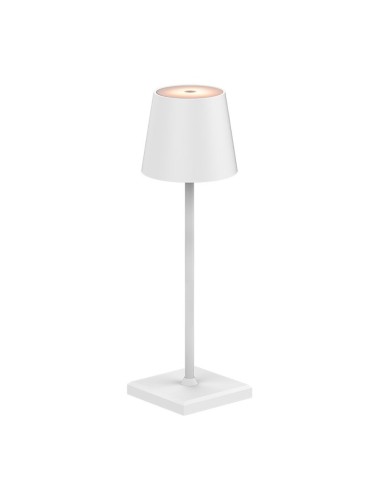 Lámpara de mesa led, tono regulable, 260 lm 3,3 w, recargable usb, blanca