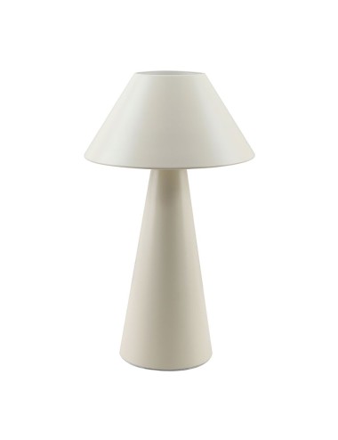 Lámpara de mesa, e27, tipo seta, color blanco roto, ø200 x 325 mm