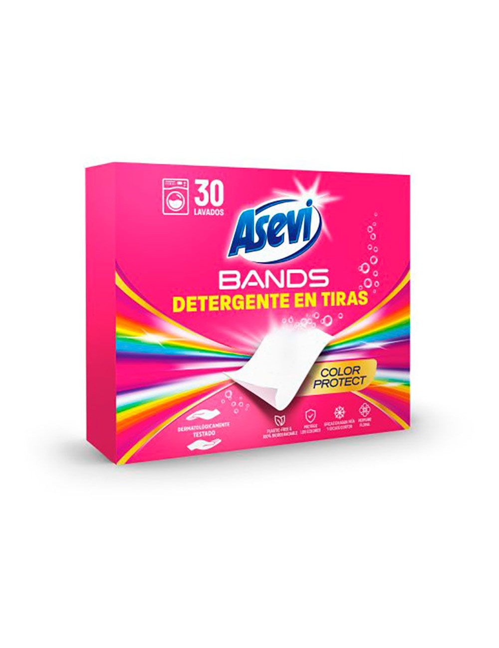 Detergente en tiras bands color protect, 30 dosis