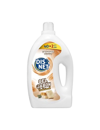Detergente líquido gel jabón tradicional, 2,73 l, 40+2 dosis
