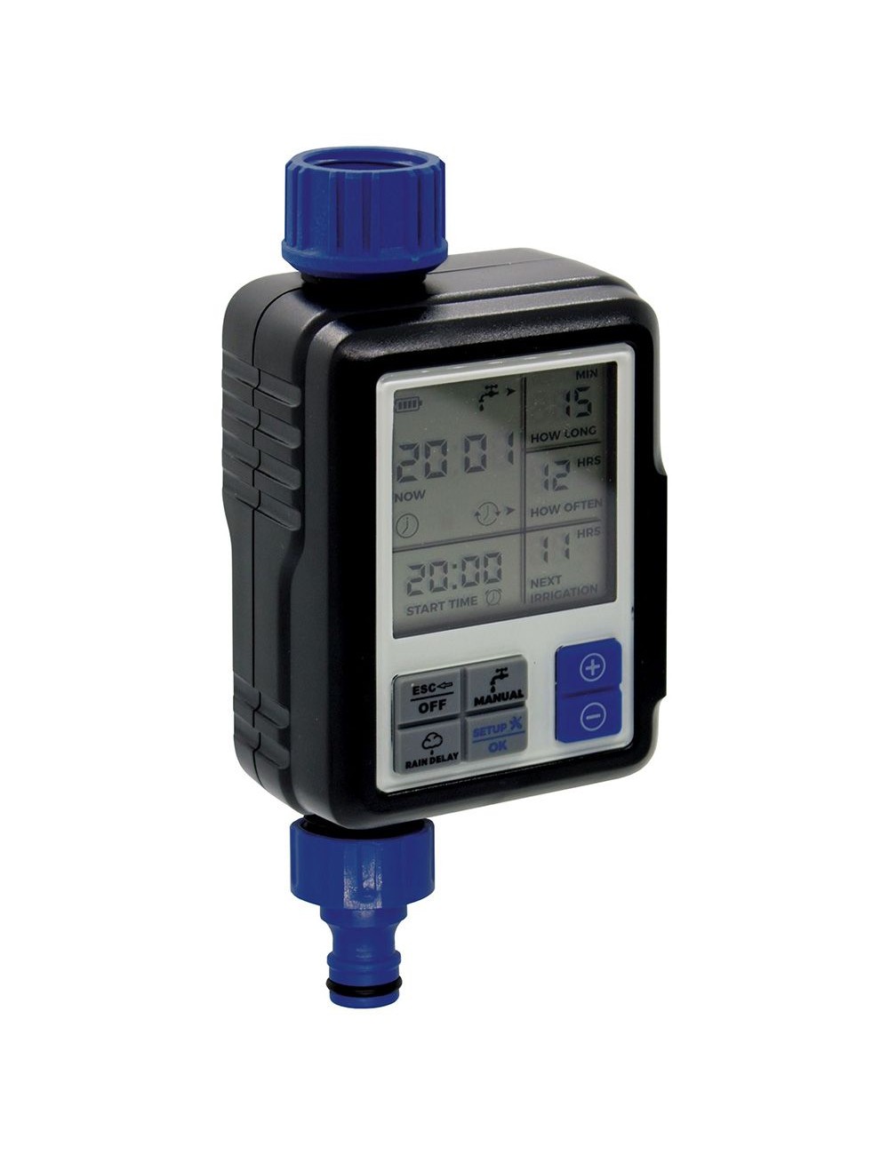 Programador de riego electrónico full-vision v2 con pantalla digital