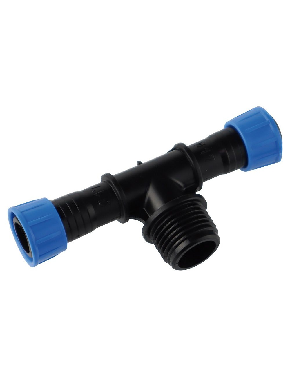 Derivación en t con rosca macho ½ pulg a cinta click ø16 mm, blíster 3 uds