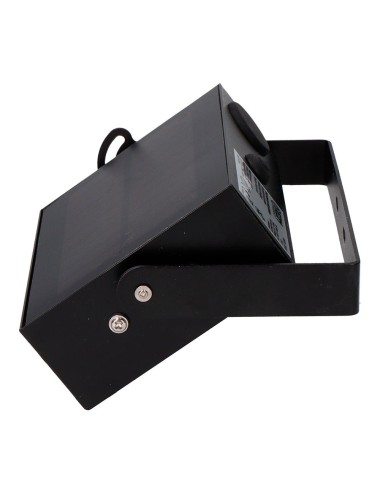 Foco proyector solar auto basculante, 10 w, 1800 lm, 6500 k, con sensor movimiento, negro
