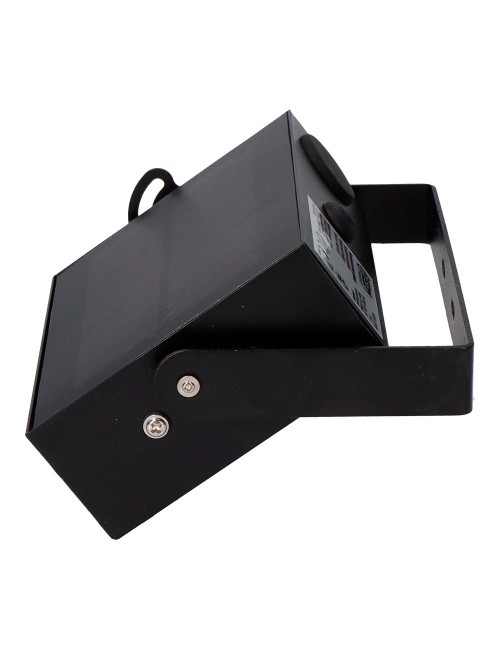 Foco proyector solar auto basculante, 10 w, 1800 lm, 6500 k, con sensor movimiento, negro