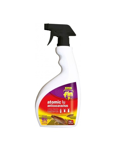 Insecticida anticucarachas atomic lu, fin, pistola pulverizadora, 750 ml
