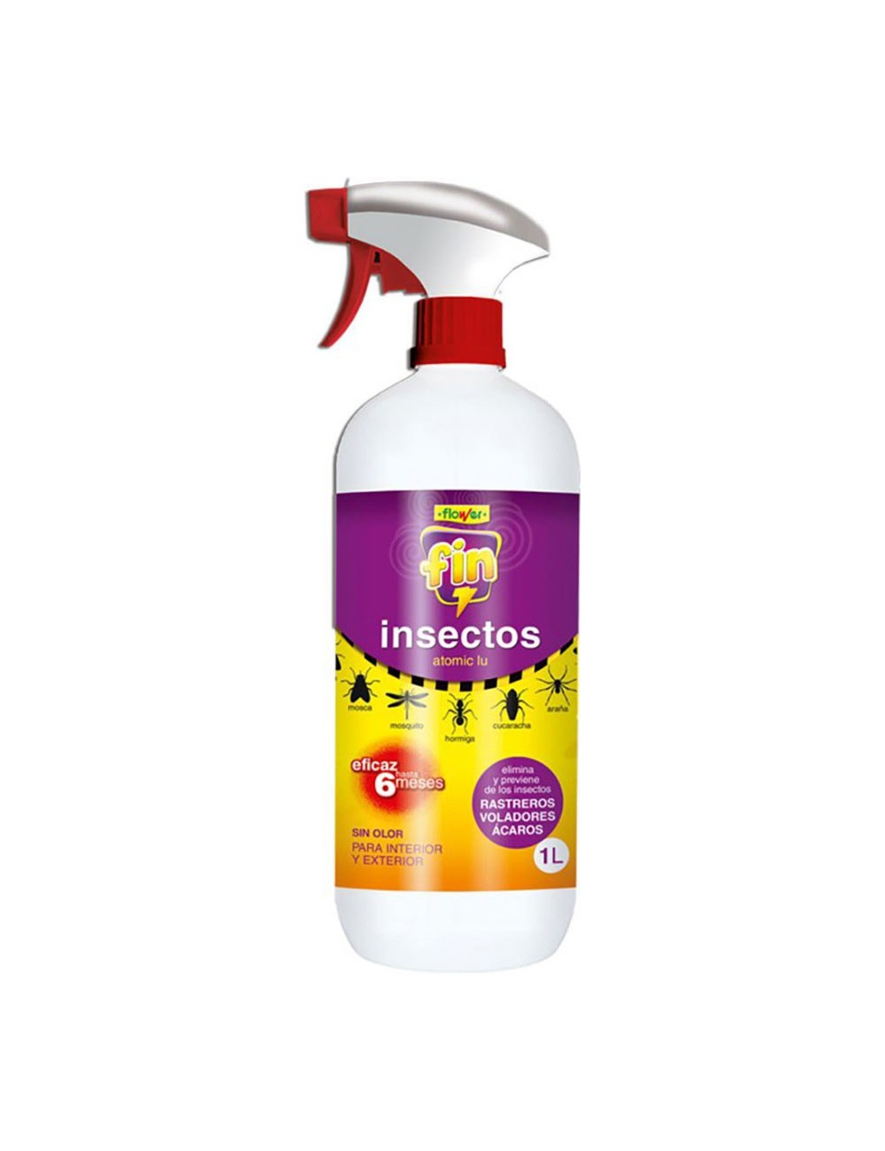 Insecticida atomic lu, fin, rastreros y voladores, pistola pulverizadora, 1 l