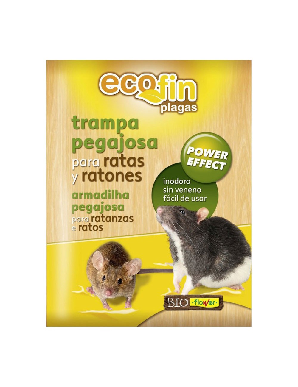 Trampa pegajosa para ratas y ratones, fin