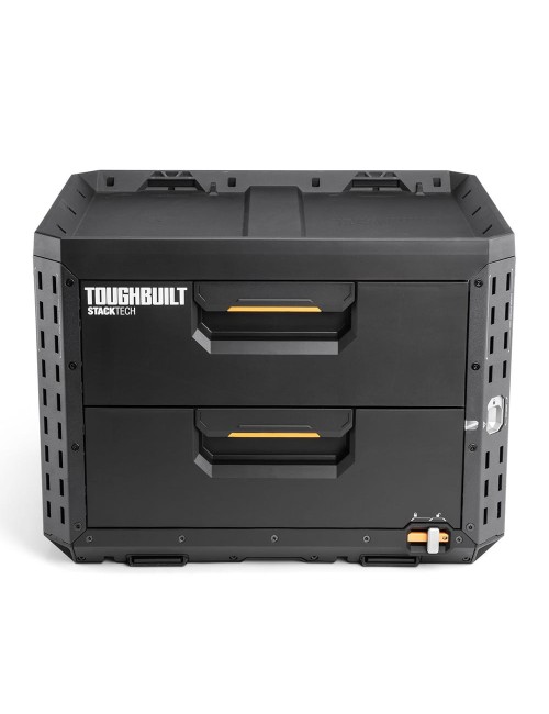 Maletín stacktech de 2 cajones con cierre, 53 x 40,5 x 39,5 cm