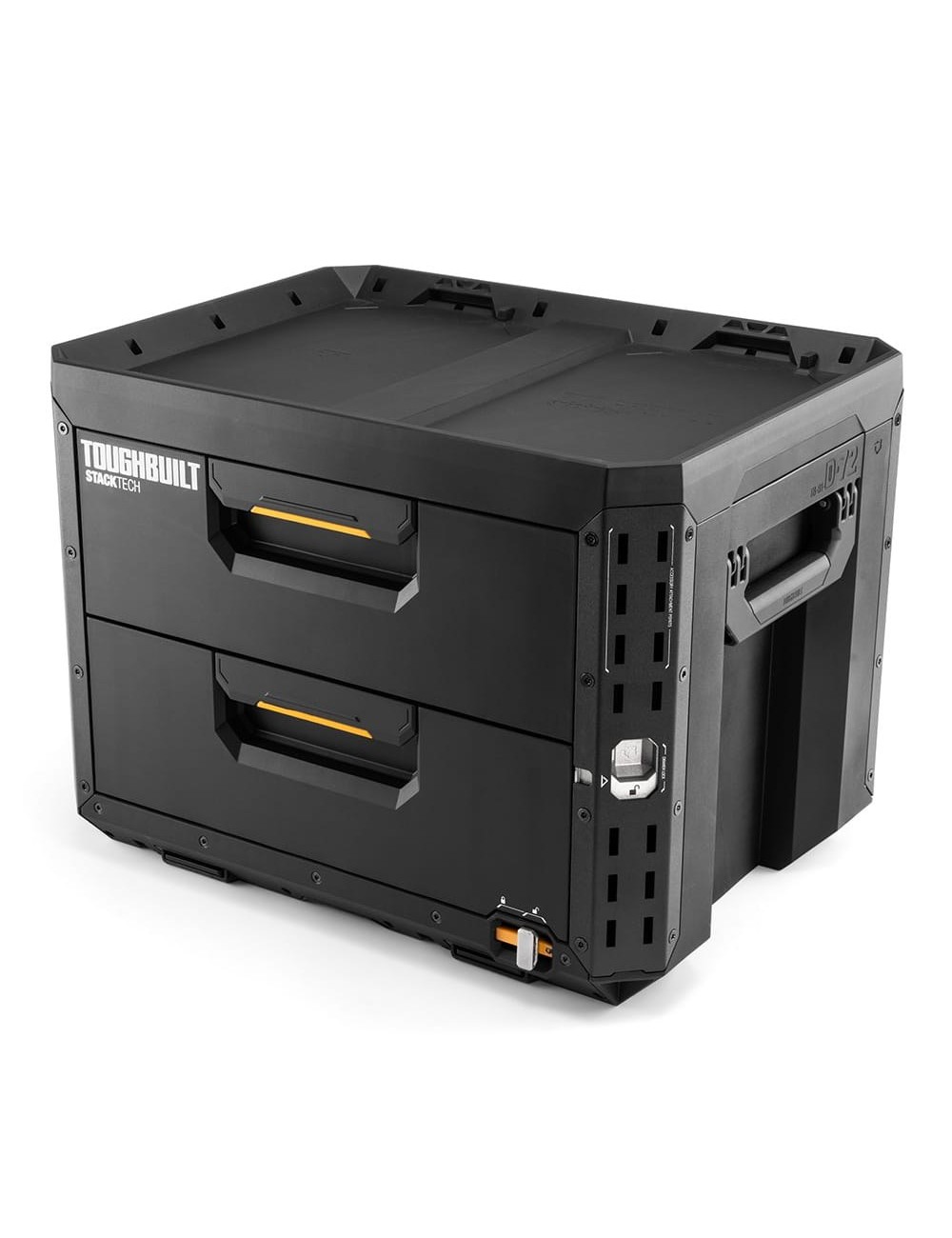 Maletín stacktech de 2 cajones con cierre, 53 x 40,5 x 39,5 cm