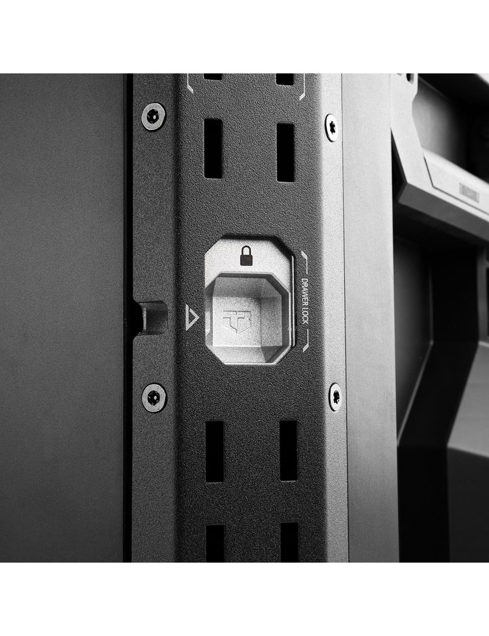 Maletín stacktech de 2 cajones con cierre, 53 x 40,5 x 39,5 cm