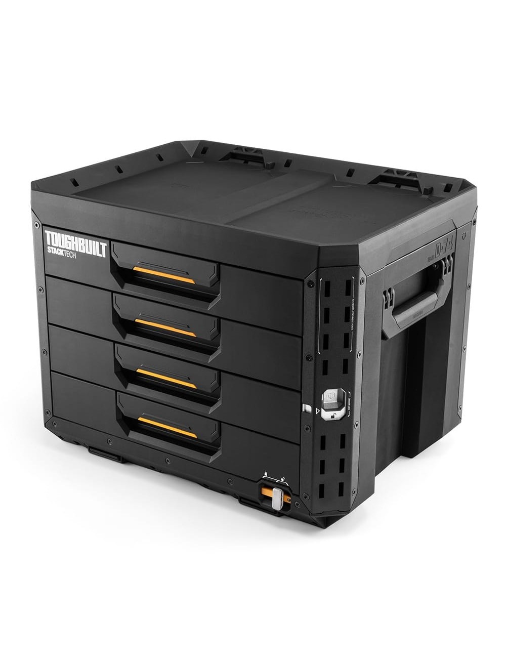 Maletín stacktech de 4 cajones con cierre, 53 x 40,5 x 39,5 cm