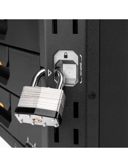 Maletín stacktech de 4 cajones con cierre, 53 x 40,5 x 39,5 cm