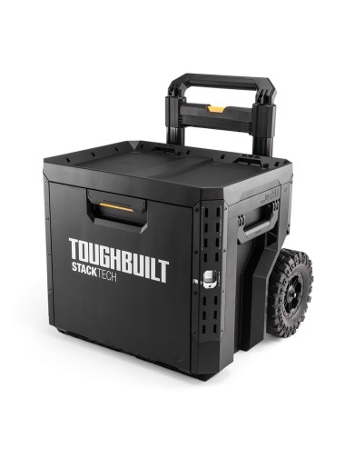 Maletín con ruedas de 1 cajón con cierre, stacktech, 53 x 40,5 x 67 cm