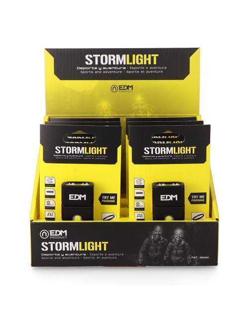 Mini linterna led stormlight, recargable, 13 w, 1000 lm