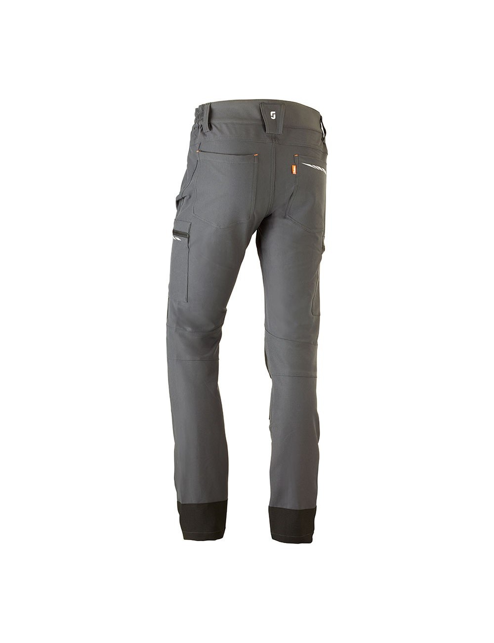 Pantalón multibolsillo elástico dynamic gris, talla s