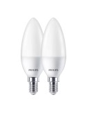 Bombilla vela led e14, 7w, 806 lm, 2700 k, luz cálida, 2 uds