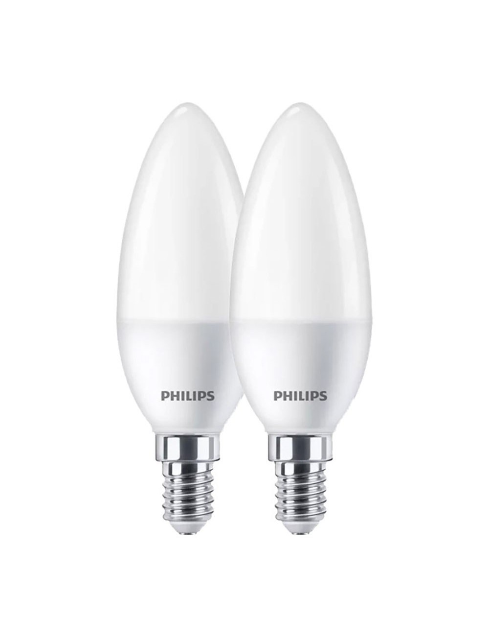 Bombilla vela led e14, 7w, 806 lm, 2700 k, luz cálida, 2 uds