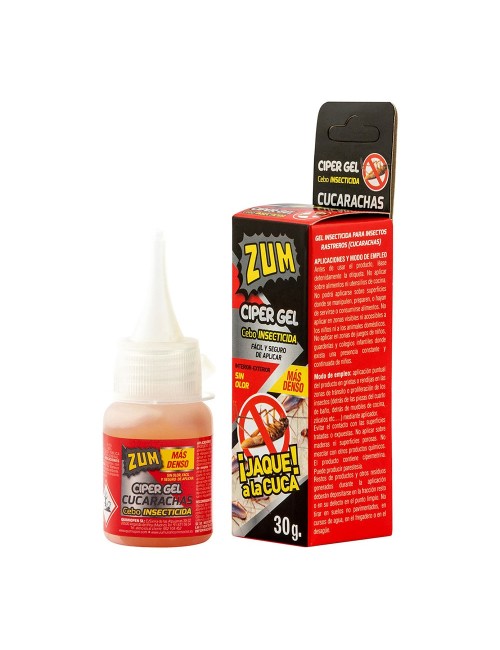 Gel ciper, cebo insecticida para cucarachas, 30 g