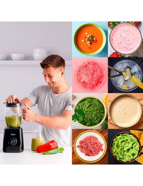 Batidora de vaso optima nero 1500 w 1,5 l