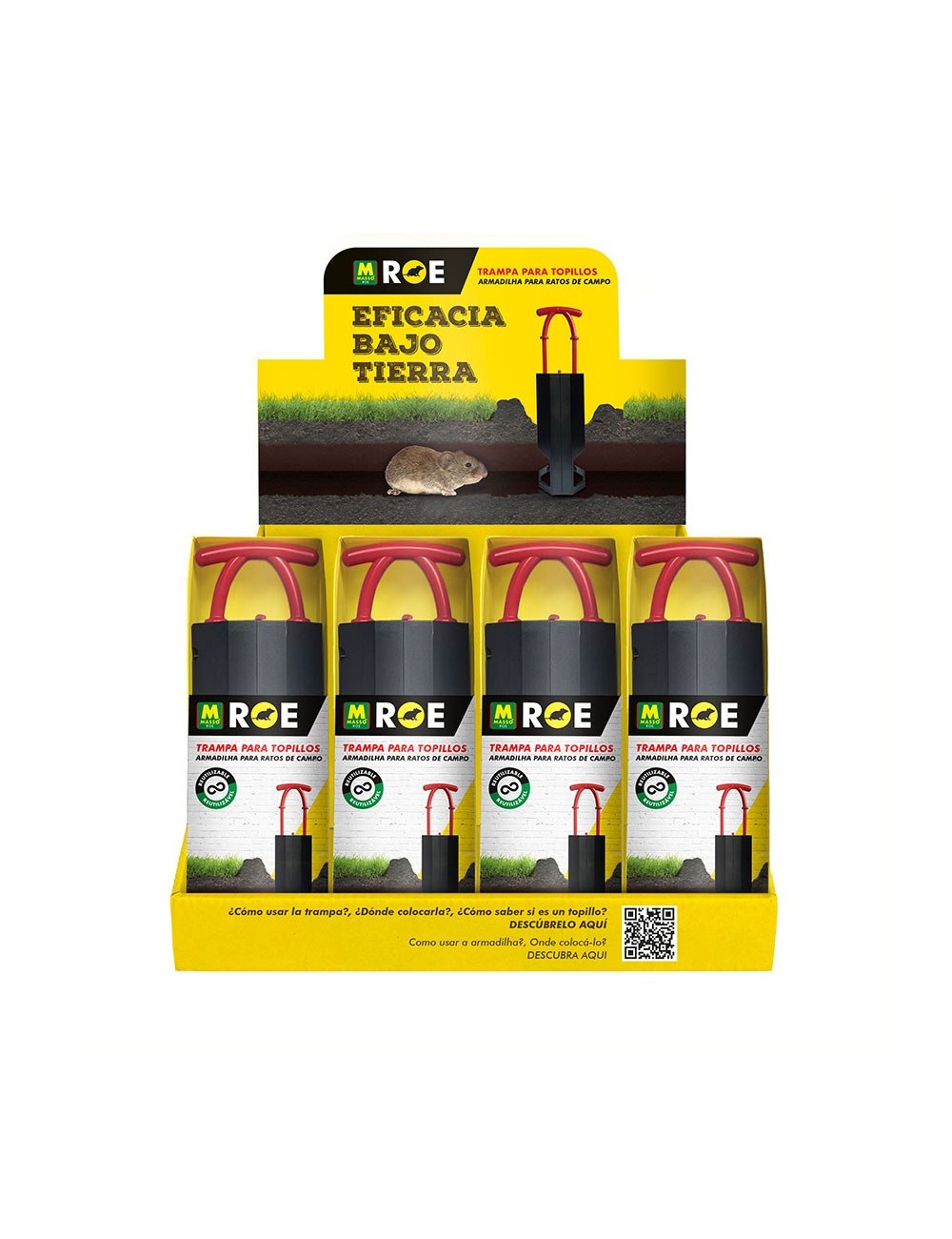 Trampa mecánica para topillos