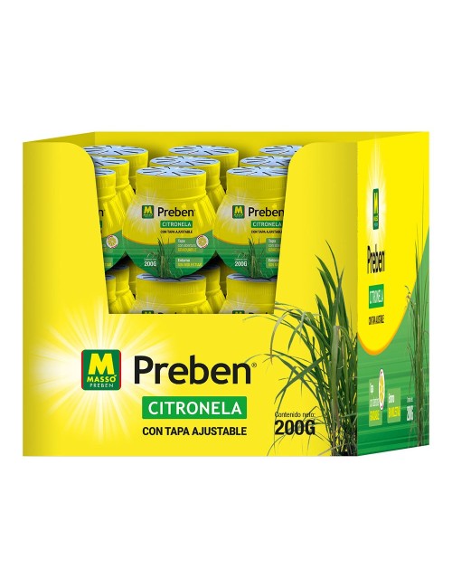 Gel con citronela tapa graduable, preben, 200 g