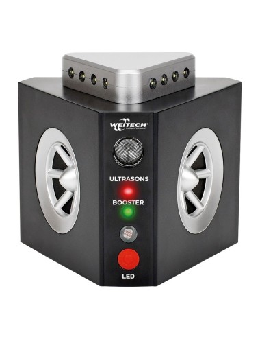 Repelente 3 en 1 para roedores, ultrasónico, 11 x 9,5 x 9,5 cm