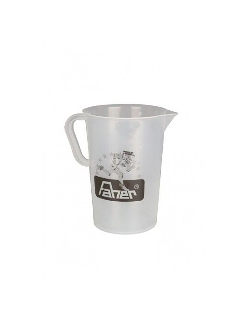 Jarra medidora de plástico transparente, 1 l