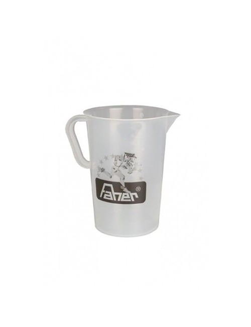 Jarra medidora de plástico transparente, 1 l