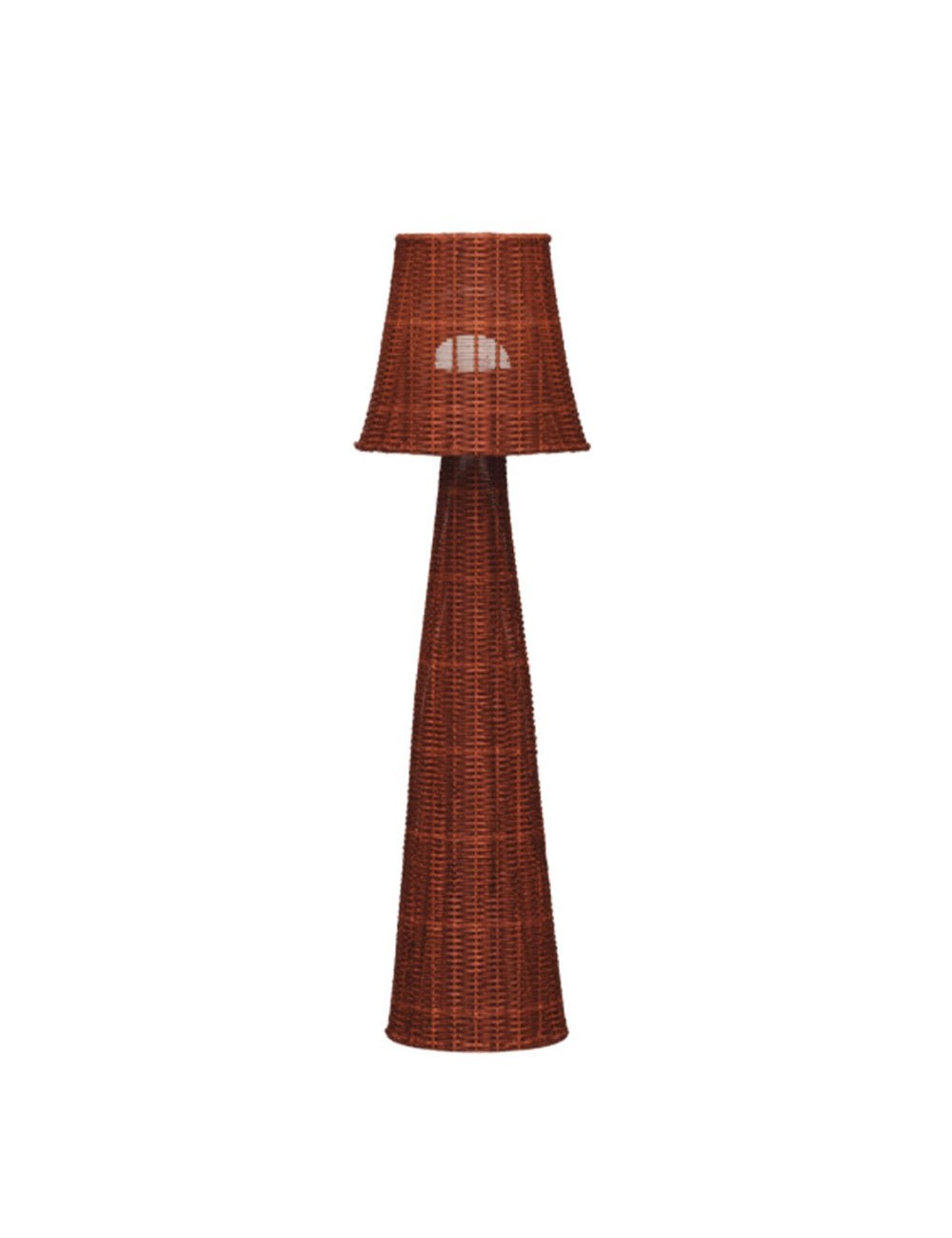 Lámpara de pie lola 110 nature con bombilla recargable ip54, ø25 x 109 cm