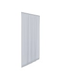 Mosquitera en tiras para puerta, adaptable, color gris, 140 x 240 cm, 6 piezas 28 x 240 cm