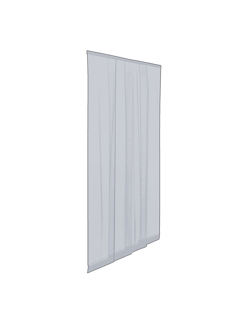 Mosquitera en tiras para puerta, adaptable, color gris, 140 x 240 cm, 6 piezas 28 x 240 cm