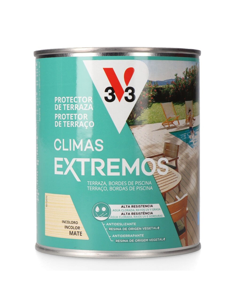Protector de terrazas de madera climas extremos, incoloro, 750 ml