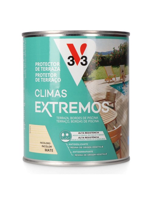 Protector de terrazas de madera climas extremos, incoloro, 750 ml