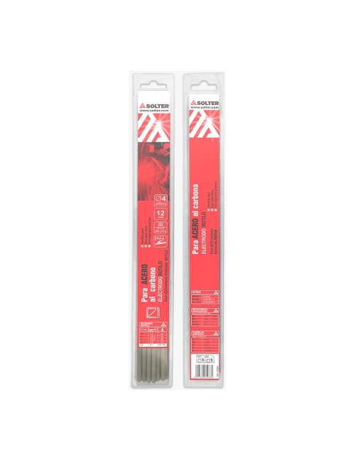 Electrodo rutilo ø4 x 350 mm, blister 12 uds