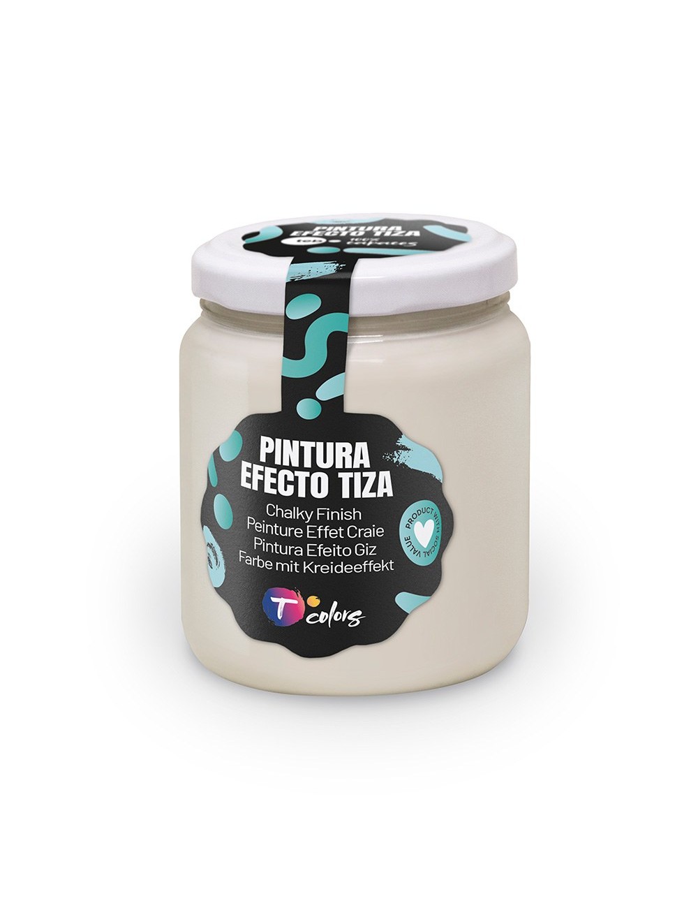 Pintura efecto tiza blanco roto, 175 ml