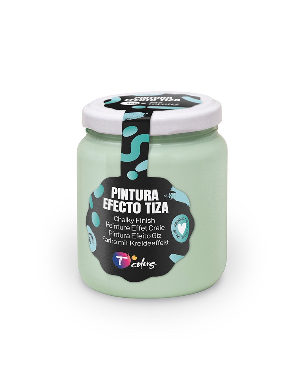Pintura efecto tiza menta, 175 ml