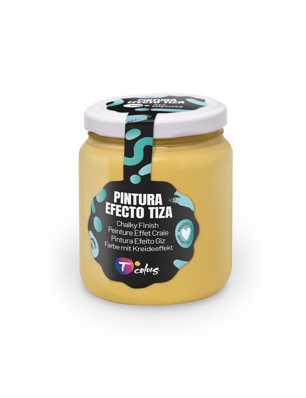 Pintura efecto tiza mostaza, 175 ml