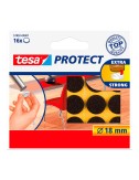 Fieltro antirasguño marrón ø18 mm, 16 uds