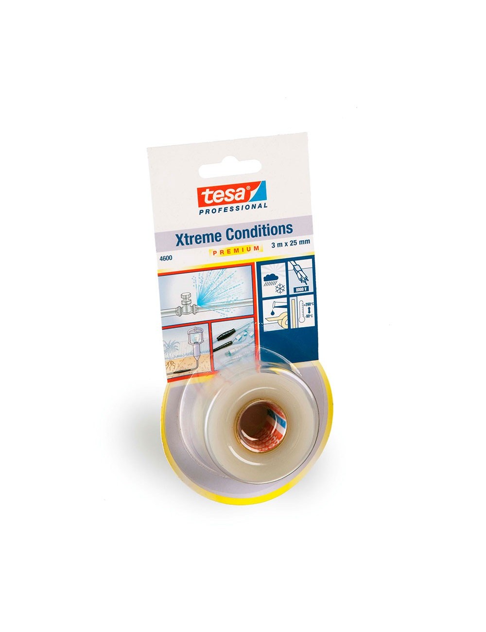 Cinta aislante xtreme conditions premium transparente 25 mm x 3 m