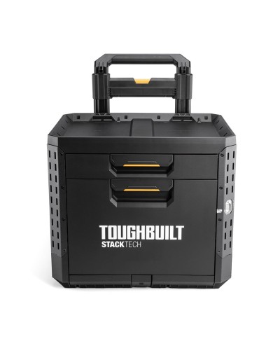Caja de herramientas con ruedas de 2 cajones con cierre, stacktech, 53 x 40,5 x 47,7 cm