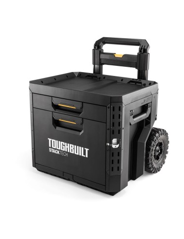 Caja de herramientas con ruedas de 2 cajones con cierre, stacktech, 53 x 40,5 x 47,7 cm