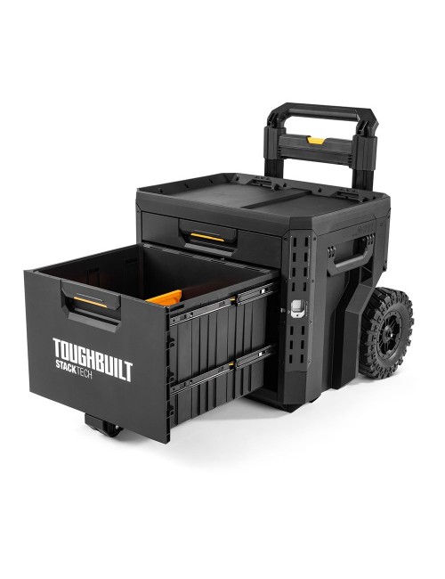 Caja de herramientas con ruedas de 2 cajones con cierre, stacktech, 53 x 40,5 x 47,7 cm