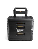 Caja de herramientas con 3 cajones, ruedas y cierre stacktech, 53 x 40,5 x 47,7 cm